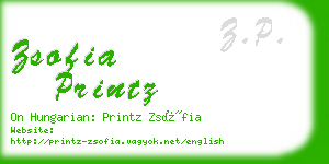 zsofia printz business card